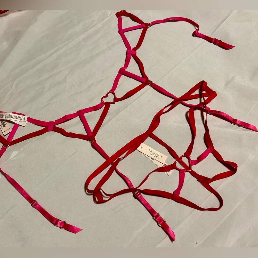 Victoria’s Secret garter belt and panty